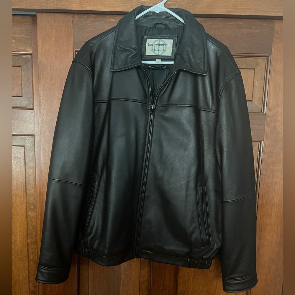 Men's Boston Harbor Leather Jacket - size Large